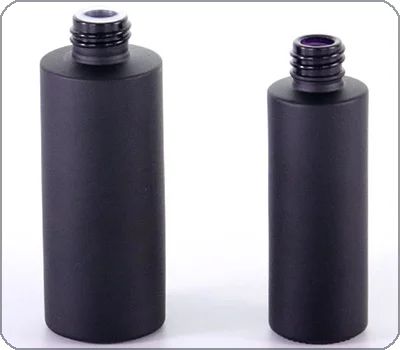 matte black UV resistant glass bottle