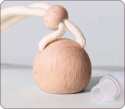 natural wood ball lid