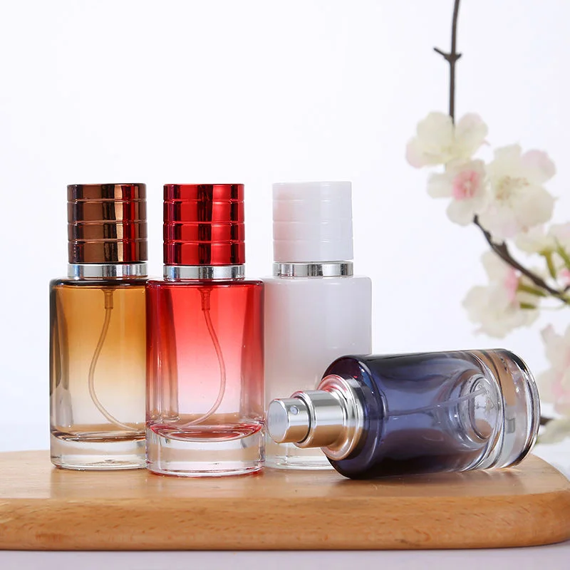 round glass bottle for perfume