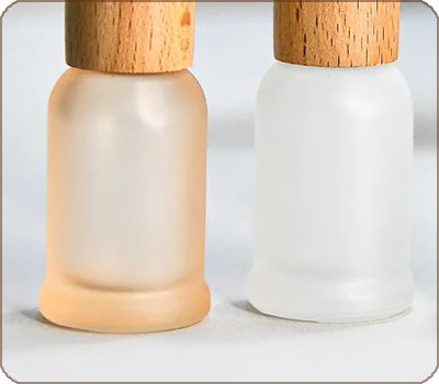 semi-clear glass perfume bottle