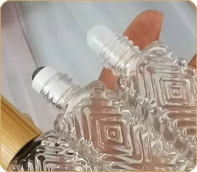 stainless steel and glass roller ball