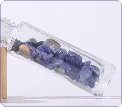 thick glass gemstone roller bottle