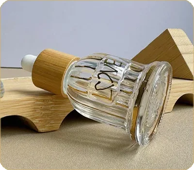 thickened bottom of tincture dropper bottle