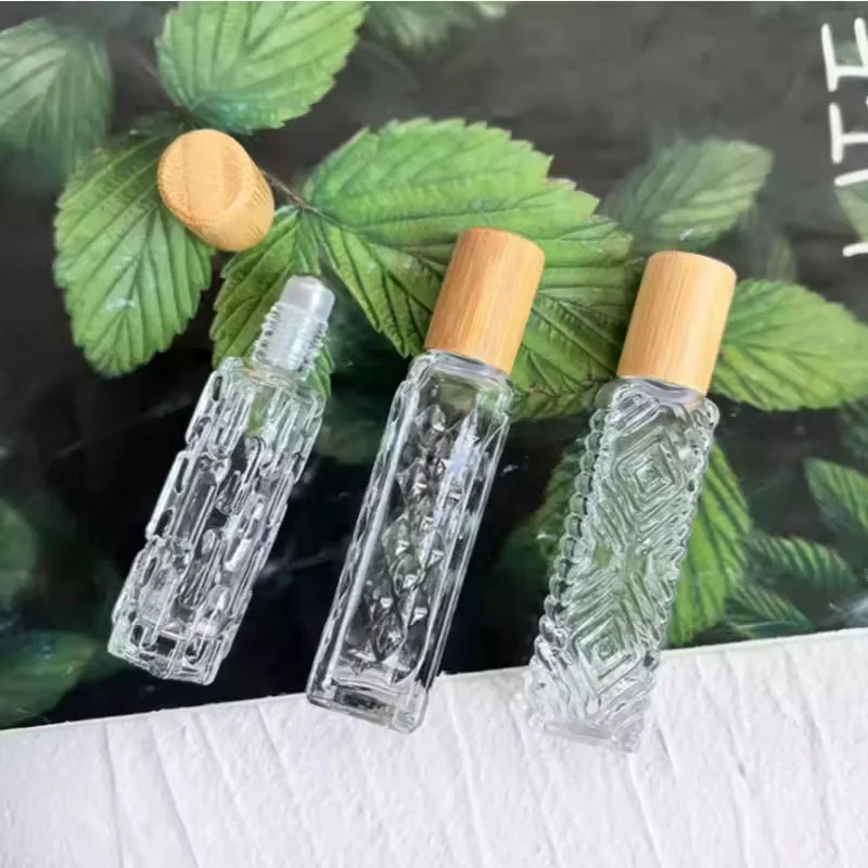 vintage glass essential oil roller bottle