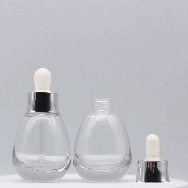1 oz glass cosmetic dropper bottles