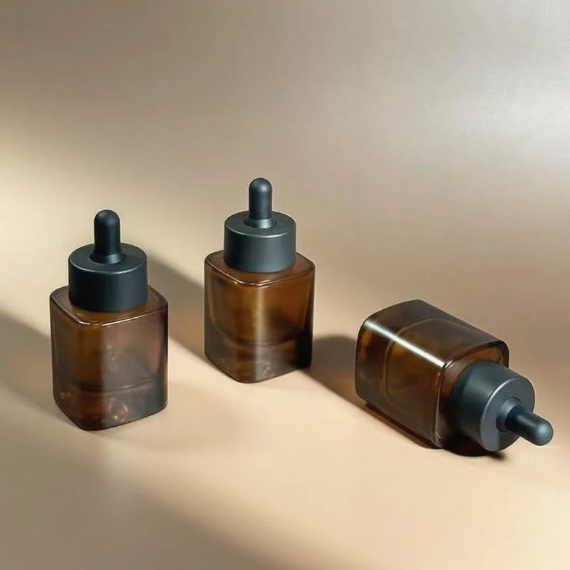 30ml amber glass dropper bottle