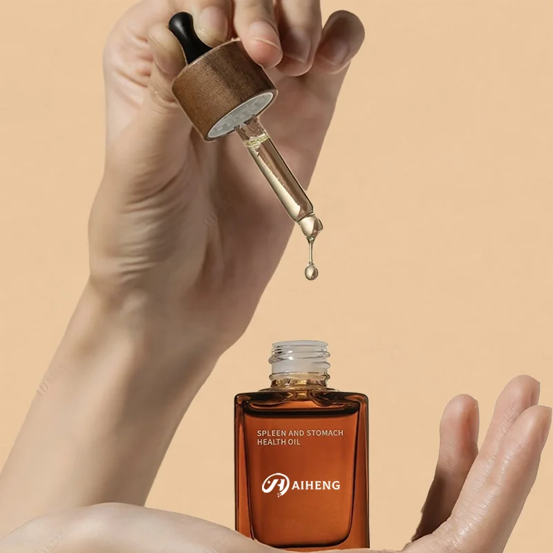 30ml amber glass essential oil dropper bottle