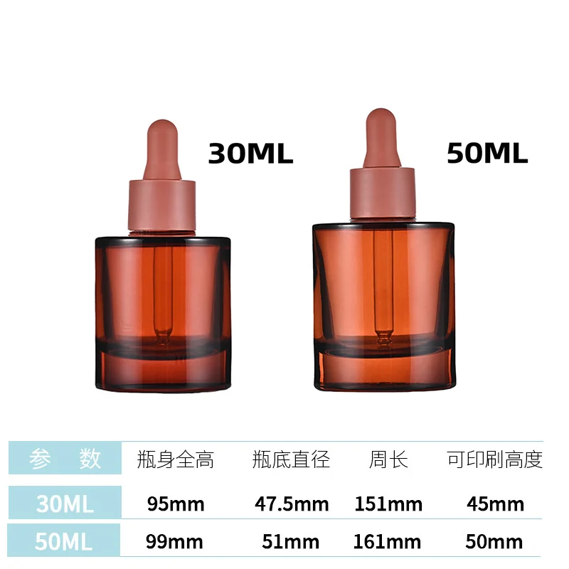 30ml 50ml Red Dropper Bottle Essential Oil Glass Tincture Bottles - Image 9