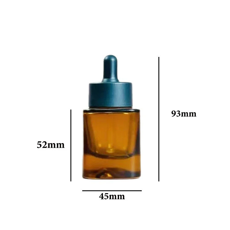 brown glass eye dropper bottle