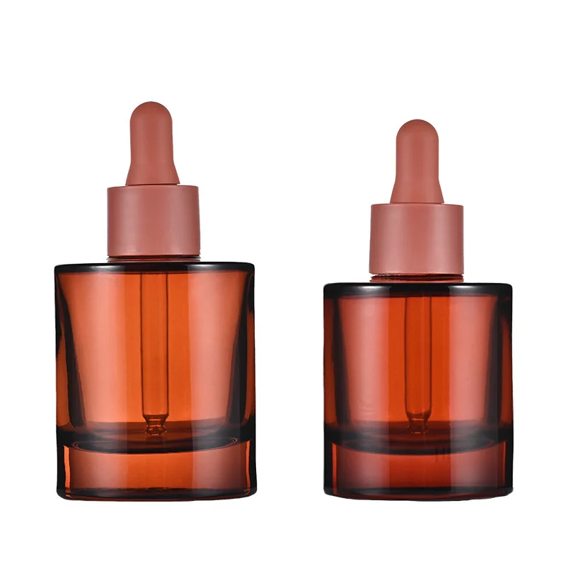 brown red medicine dropper bottle