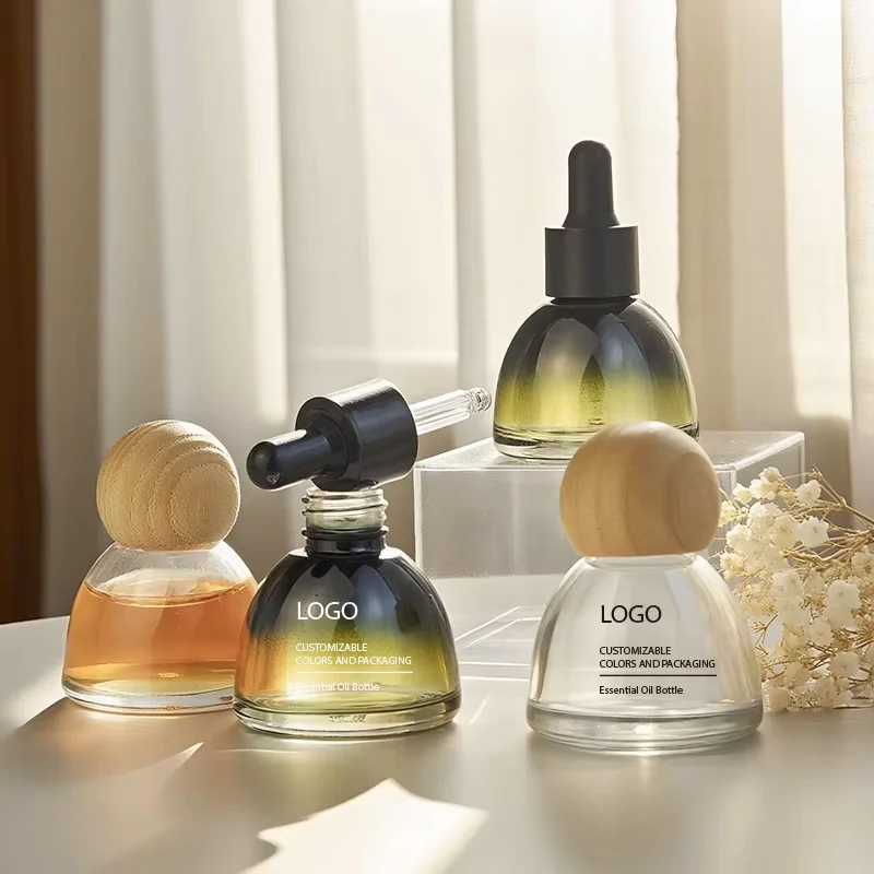 custom logo 30ml dropper bottle