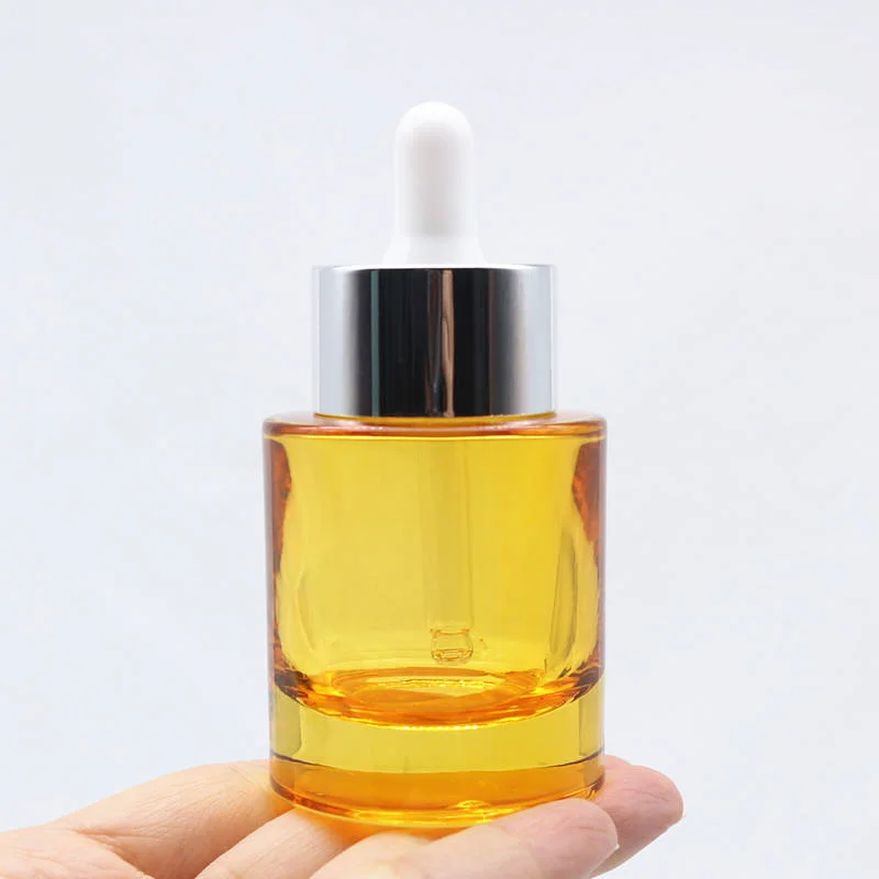 flat shoulder tincture dropper bottle