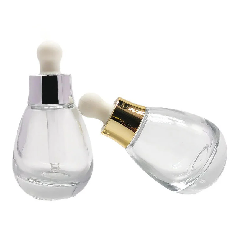 glass serum bottle with dropper