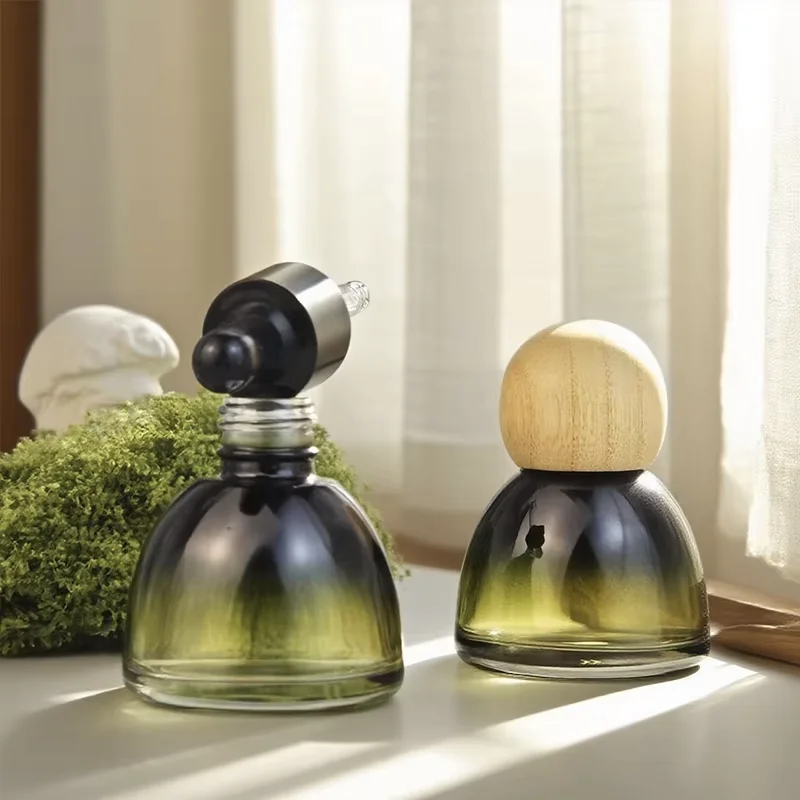 gradient green 30ml serum bottle with dropper