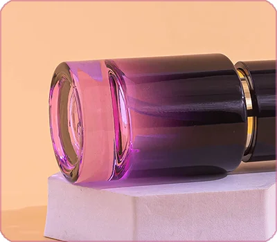 gradient purple perfume spray bottle