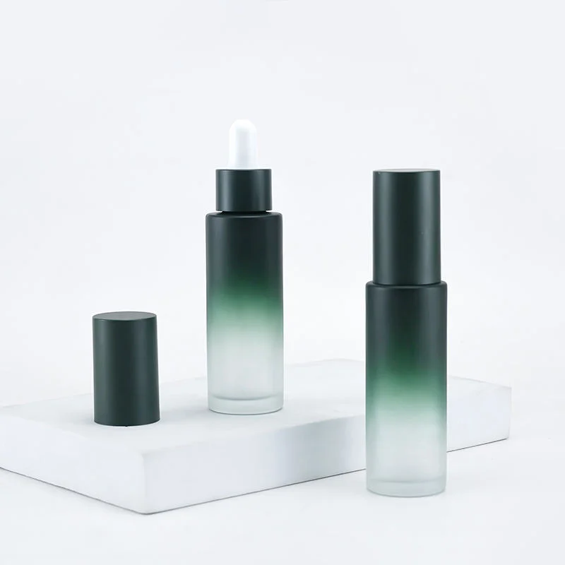 green glass bottle cologne dropper