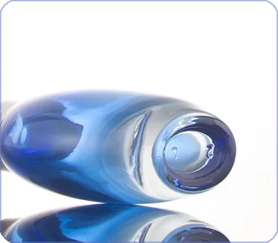 oval shape thick bottom dropper bottle