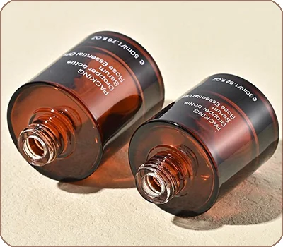 smooth screw on neck dropper bottle