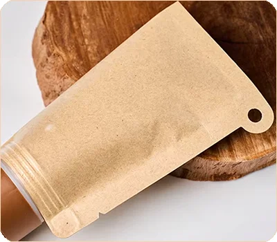brown kraft paper spout pouch
