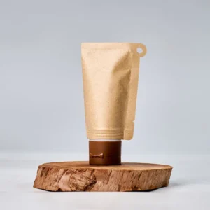biodegradable kraft spout pouch
