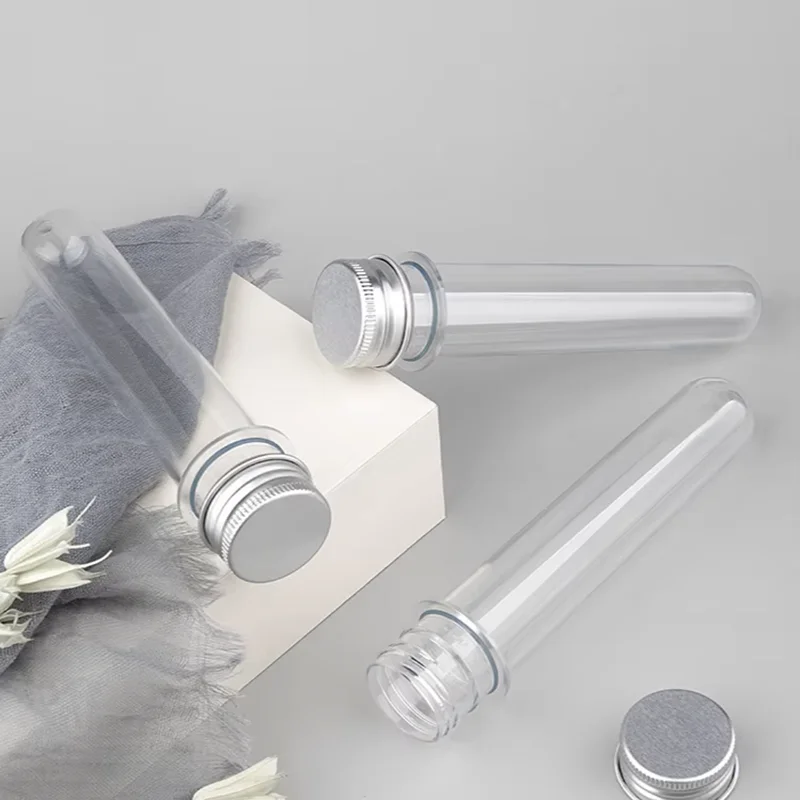 bath salt tube with aluminum screw lid