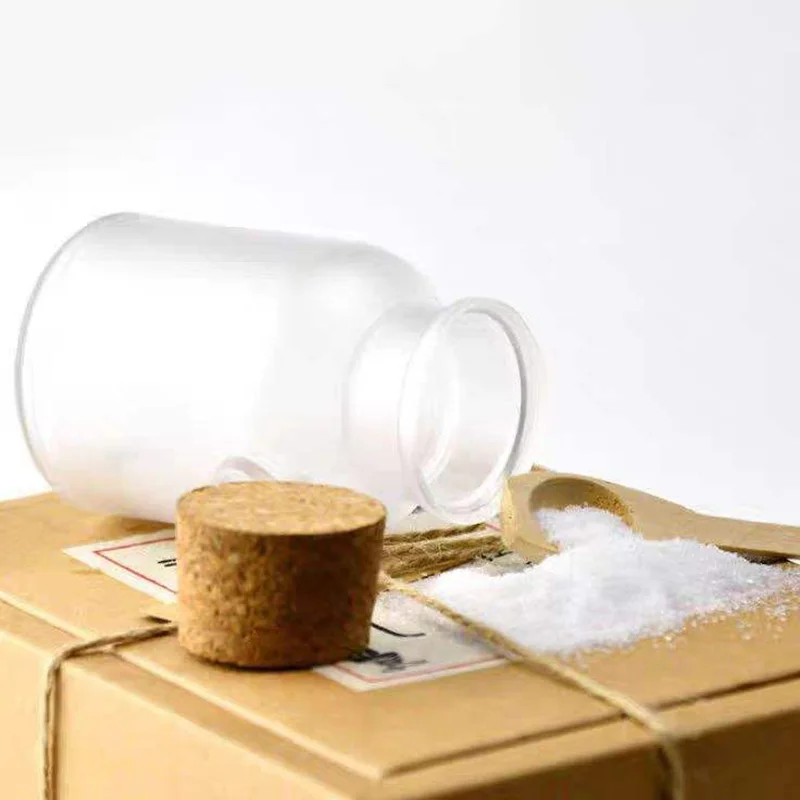 large plastic bottle for bath salts