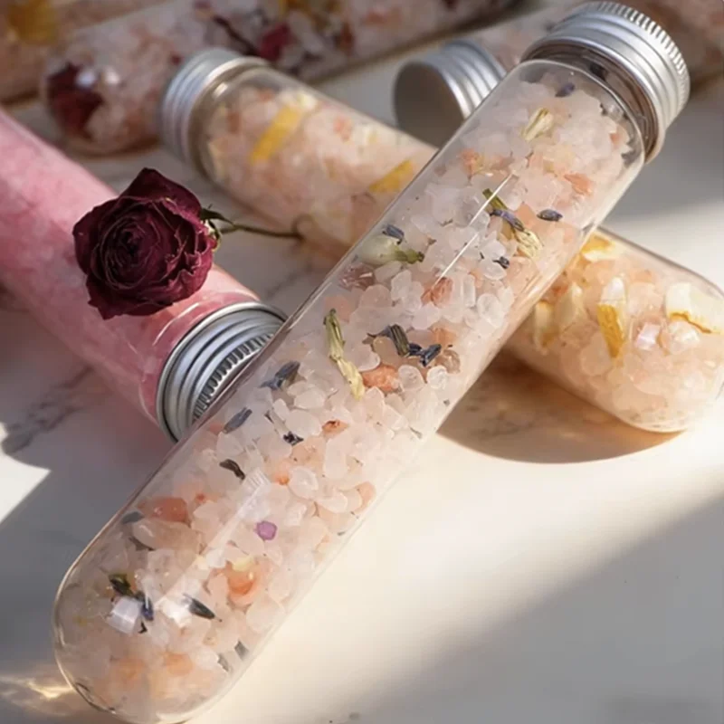 luxury spa soaking salt container