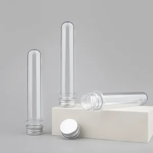 transparent PET plastic test tube for bath salt packaging
