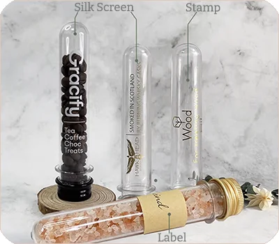 custom logo printed bath salt tube