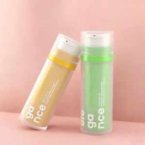 replaceable airless pump travel bottles