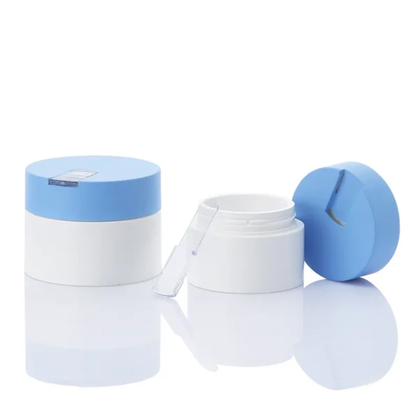 Pcr Rigid Container PCR PP Cream Jar Refillable Cosmetic Containers with Spatula Lid