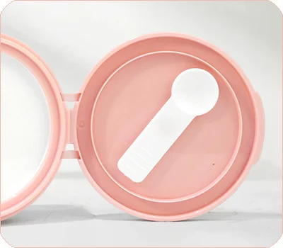 body scrub jars with spoon