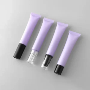 matte purple airless tubes cosmetic