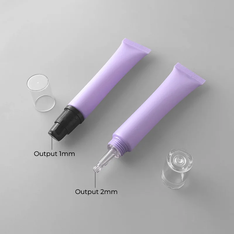 purple squeeze eye cream tube
